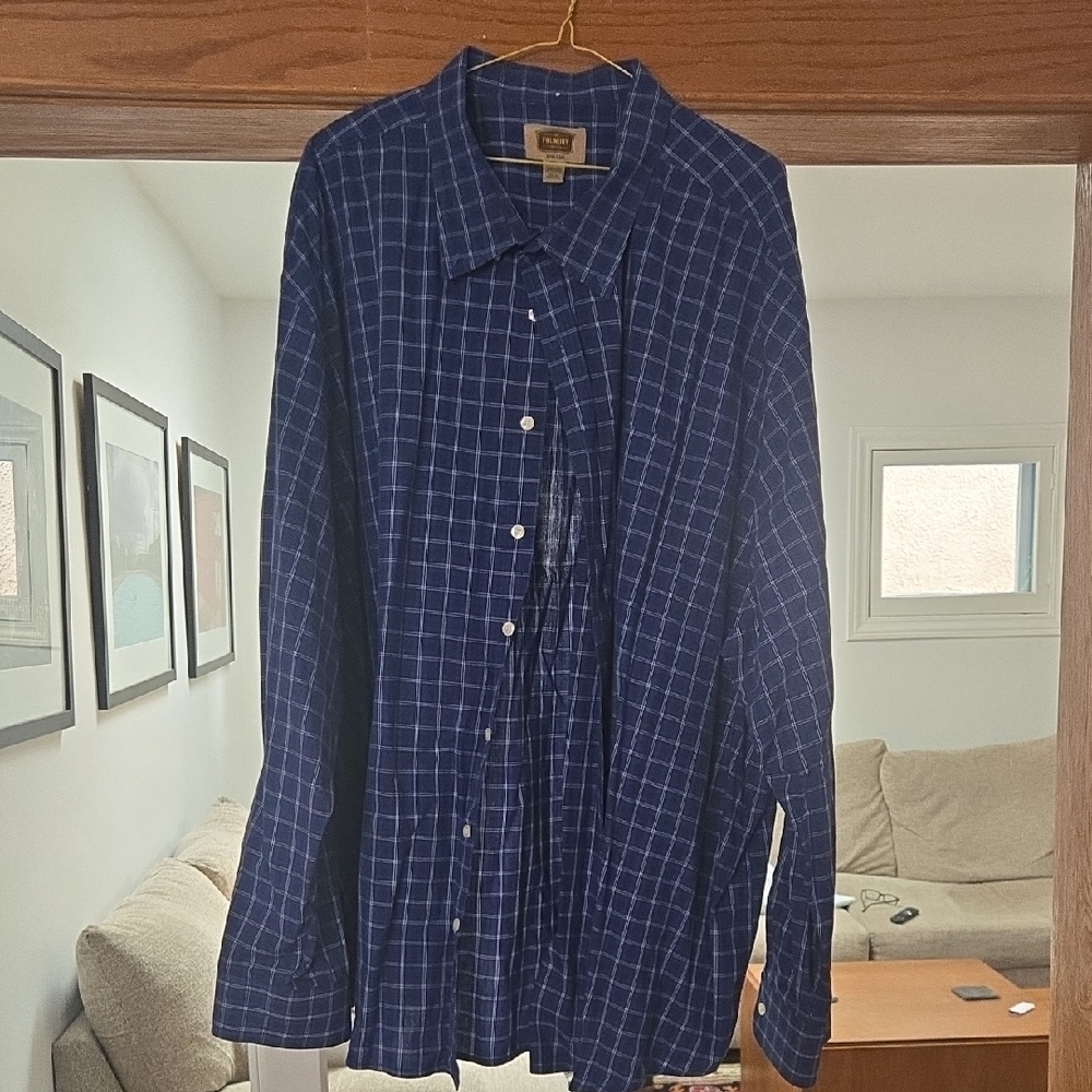 Foundry Supply Co. Men's Blue Checkered Shirt